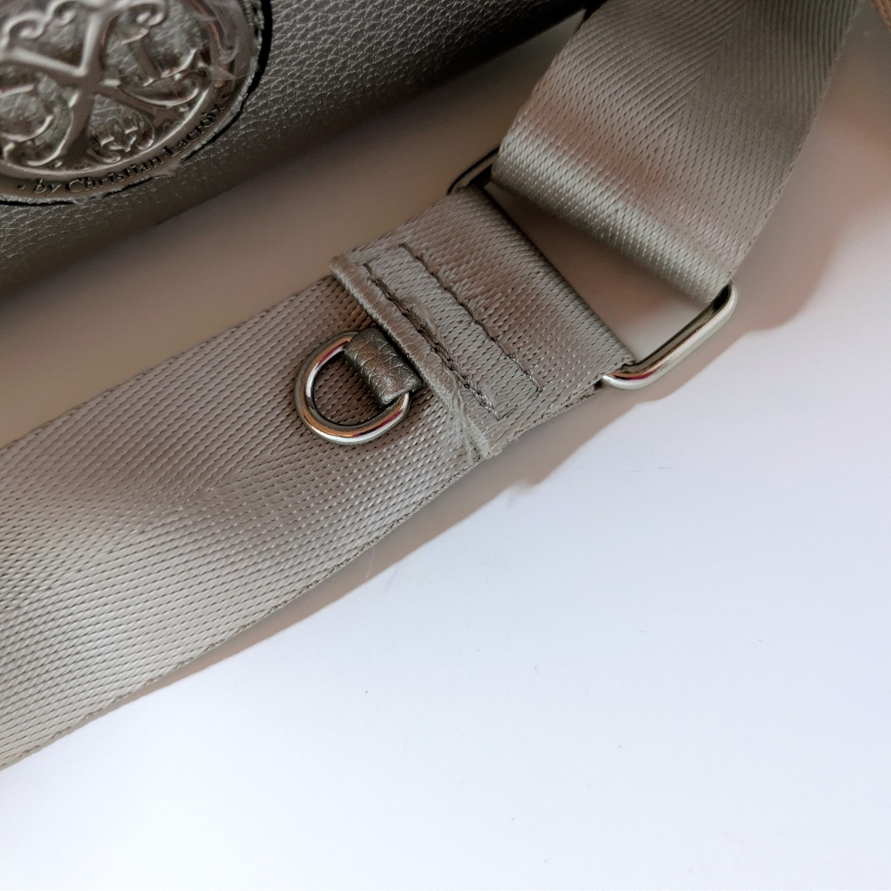 โจ CXL by Christian Lacroix EVE Pebble Camera Bag w/ Detachable Mini Zip โ Pewter - Picture 6 of 11